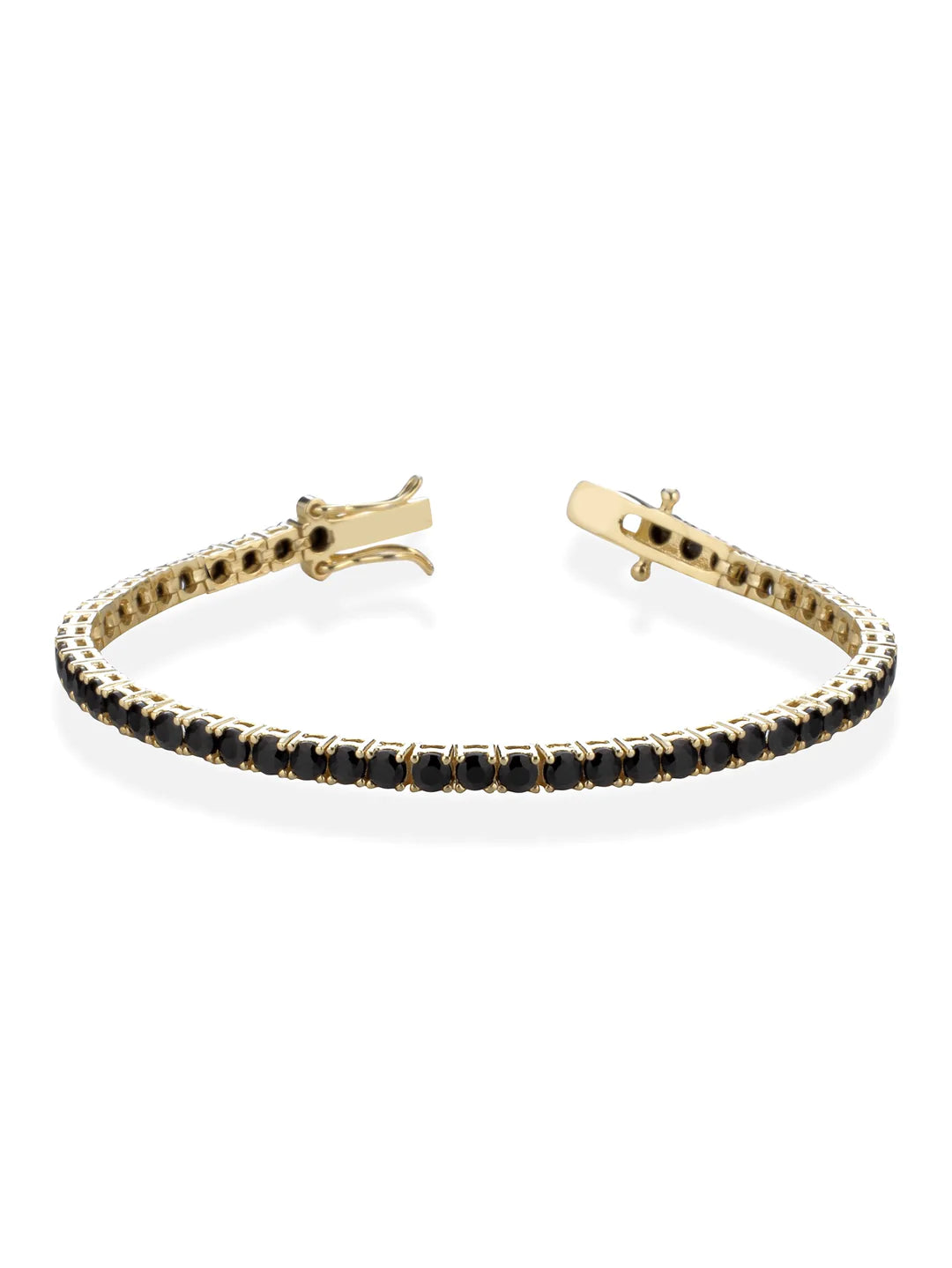 Bracciale Tennis Gold and Black